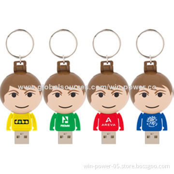 Cute Girls' Style USB Flash Drives with 10-year Data Retention, Your PVC Designs Welcomed
